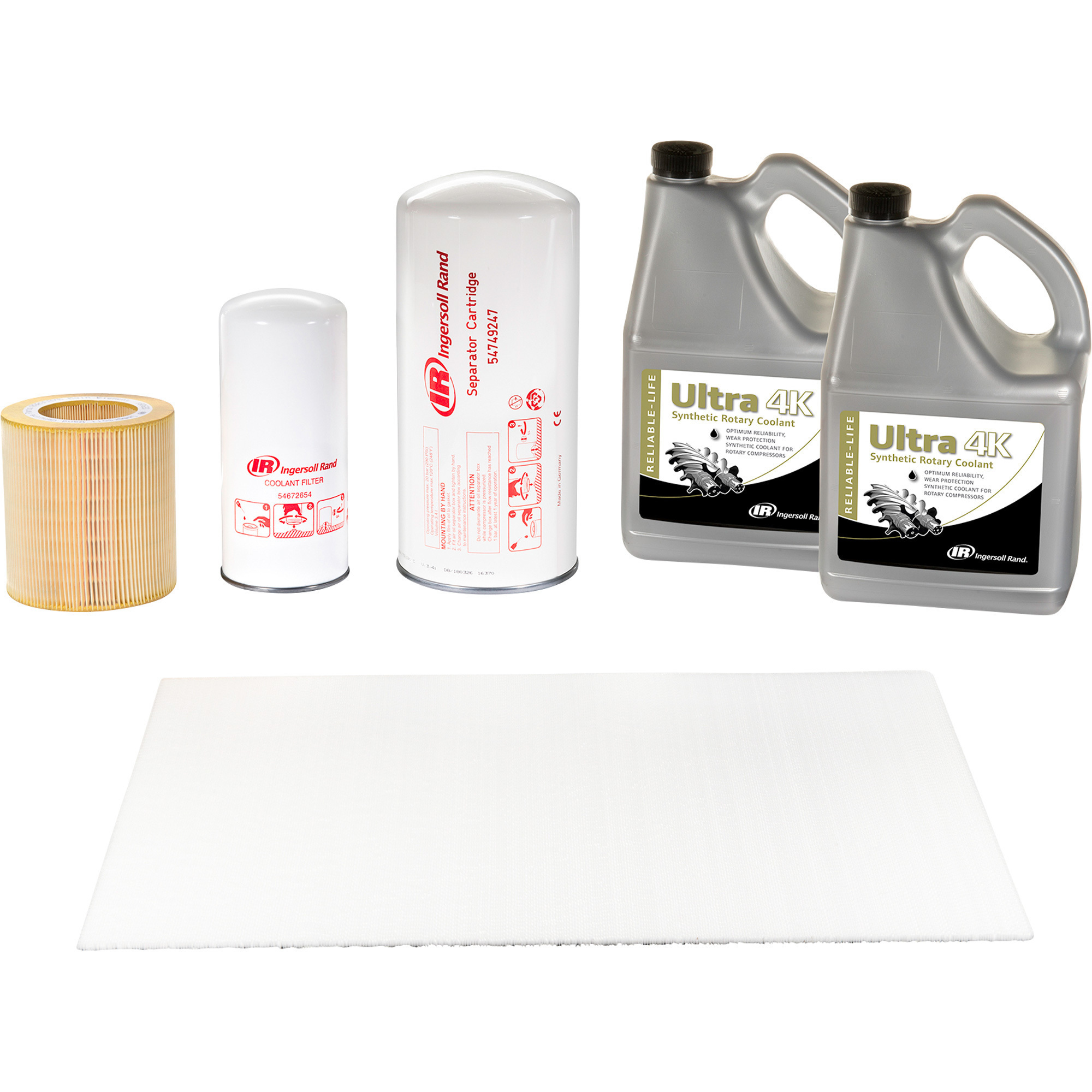 Ingersoll Rand OEM Maintenance Kit for UP6 15-30 HP Compressor with Ultra 4K Lubricant, Model# 47735463001